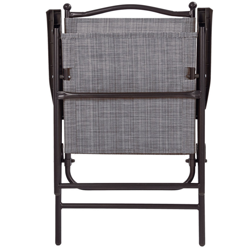 Breinigsville Folding Deck Chair, Gray