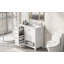 Meuble-lavabo avec comptoir d'évier, armoire de salle de bain avec tablette ouverte, deux portes et deux tiroirs-59560508