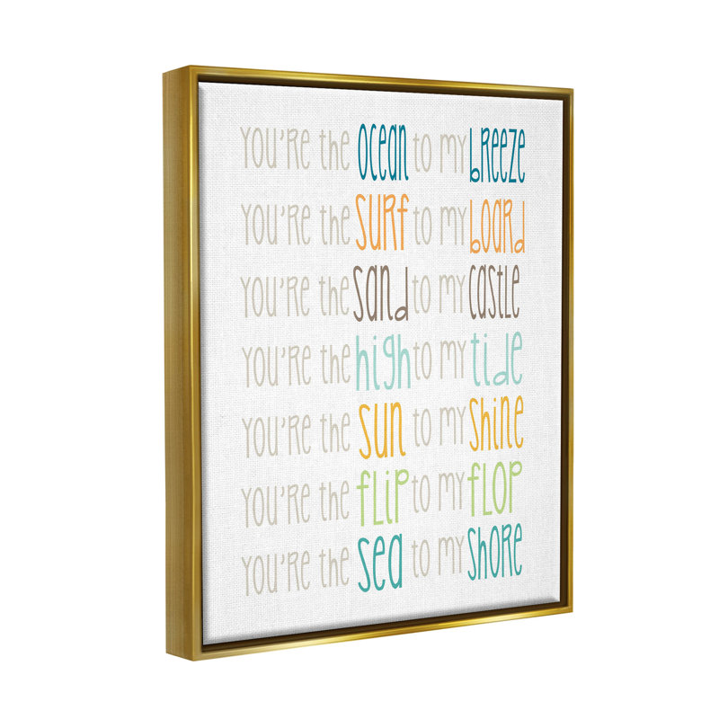 «Nautical Romantic Beach List» par Alli Rogosich - impression sur bois, H 21 po x l 17 po x P 1,7 po