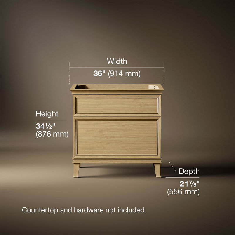 Artifacts Vanity 36 Inches, Cream
