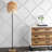Wurth 63'' Black/Brass Gold Novelty Floor Lamp