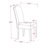 3 Piece Dinette Set for Small Spaces Contains a Square Dining Room Table and 2 Pond Faux Leather Parsons Dining Chairs, Linen White-1991832361-1921175745-1943878911