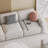 110.24" Beige 100% Polyester Modular Sofa cushion couch