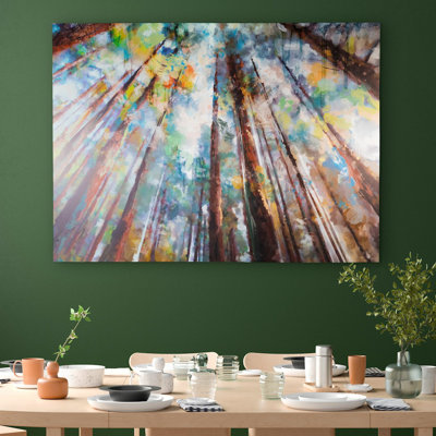 Forest Colors by Studio Arts Canvas Wall Art Print - 42" x 56"