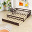 Lit de jour simple gigogne en bois avec lit gigogne-720566919