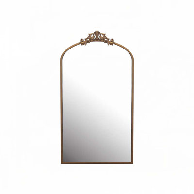 Full Length Arched Floor Mirror Metal Framed Mirror