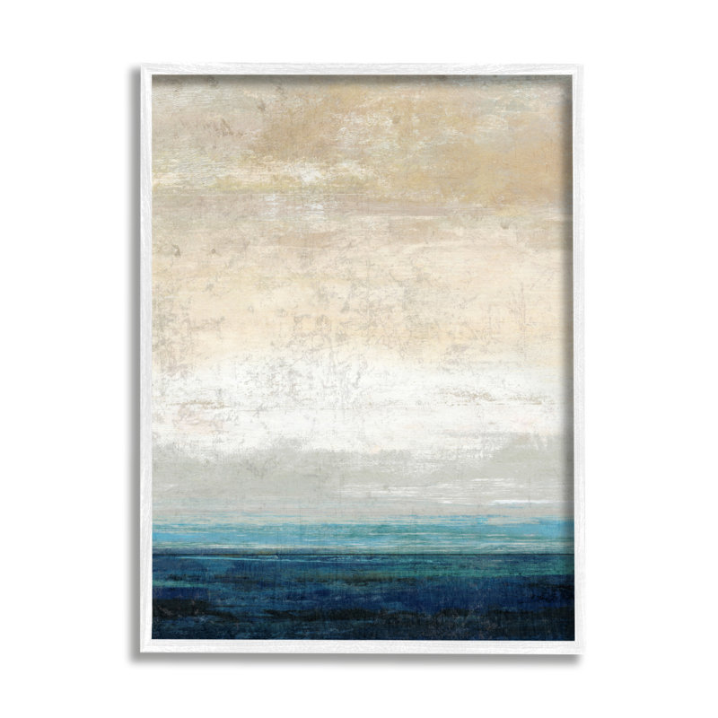 Point de vue du ciel de sable abstrait, Plaque murale, H 16 po x l 20 po