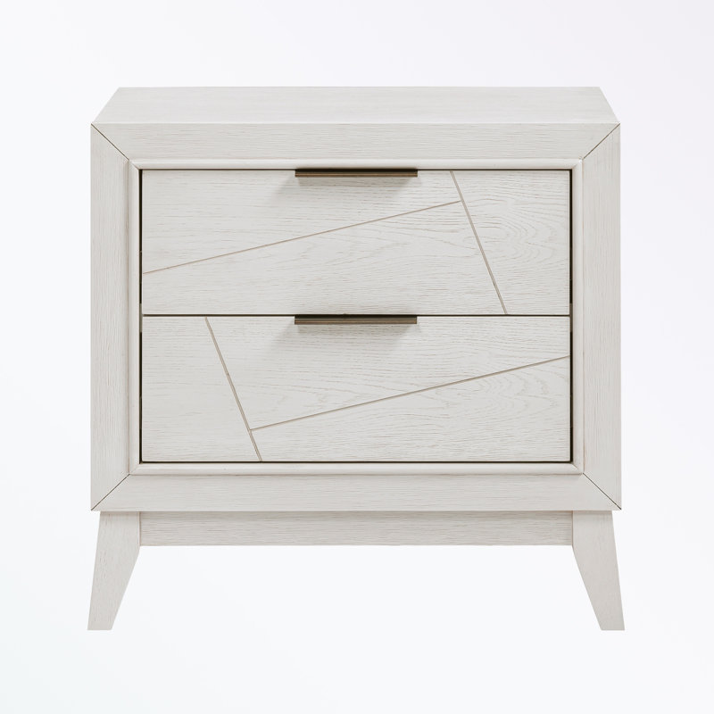 Table de chevet moderne à 2 tiroirs