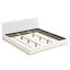 Lit plateforme tapissier avec base en bois massif Wirae-128707986