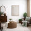 Œuvre d'art minimaliste minimaliste beige, géométrique neutre moderne, chambre à coucher ou étude murale, impression sur toile encadrée-115240440-115240438-115240439