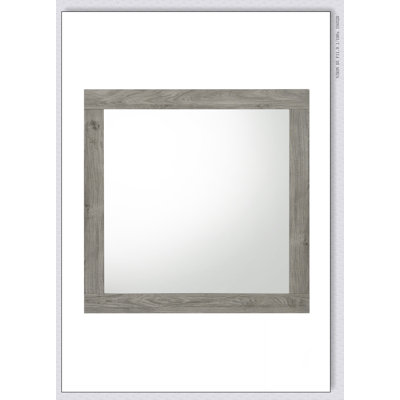Mari Light Gray Finish Mirror