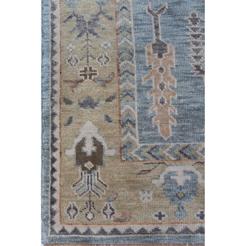 One-of-a-Kind Rectangle 10'1" X 13'9" New Age Area Rug Blue