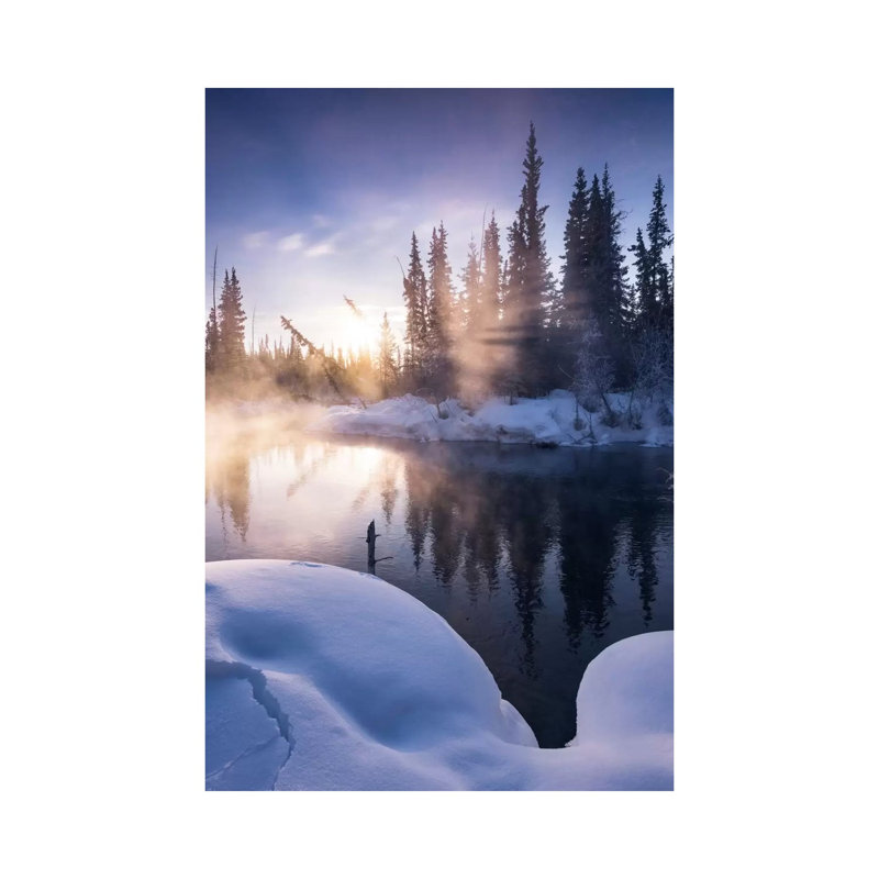 Gold Fog by Stefan Hefele - Gallery-Wrapped Canvas Giclée on Canvas, Wrapped Canvas, 20.32 cm H x 30.48 cm W
