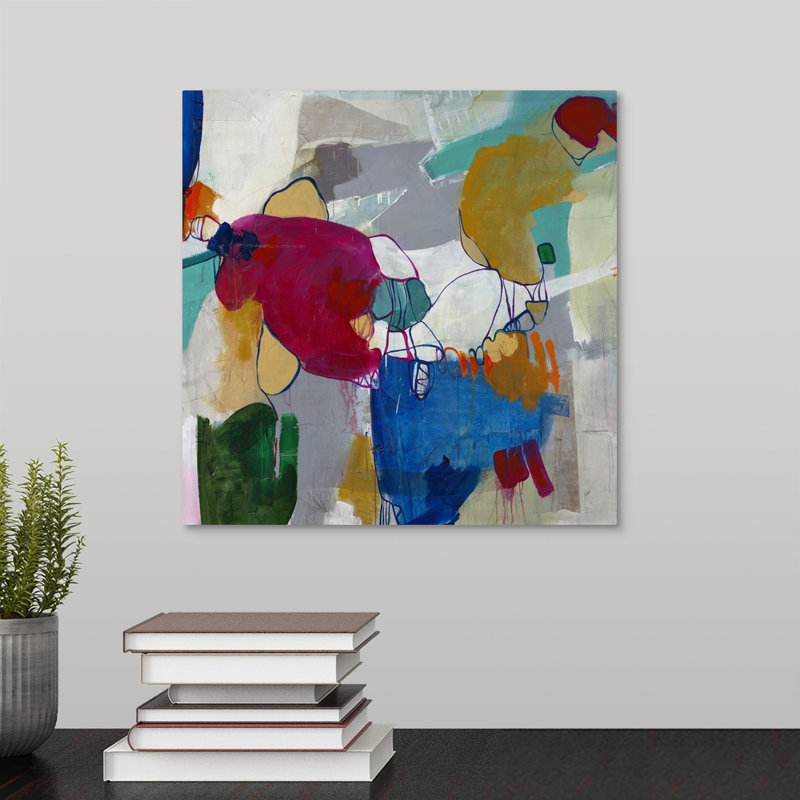 « voodoo vision », peinture sur toile, H 16 po x l 16 po x P 1,25 po, Toile tendue