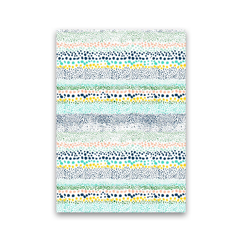 Little Textured Minimal Dots White - Print, 29.7cm H x 21cm W x 4cm D, No Framed
