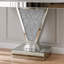39.17'' Glass Top Console Table