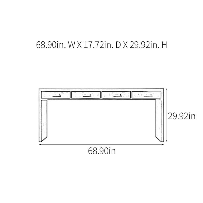 Modern Minimalist Practical Console Table