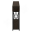 Table d'appoint contemporaine ou moderne pour console, vestibule ou canapé, avec base en métal durable et plateau en bois artificiel stable