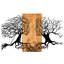 Decorative Wooden Wall Accessory, Black & Walnut Finish, 90 x 60 cm, 100% Metal Frame (Thickness: 0 cm), 100% Wooden Backing (Thickness: 5 cm), For Home Decor & Unique Wall Art