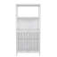Armoire de rangement en bambou blanc