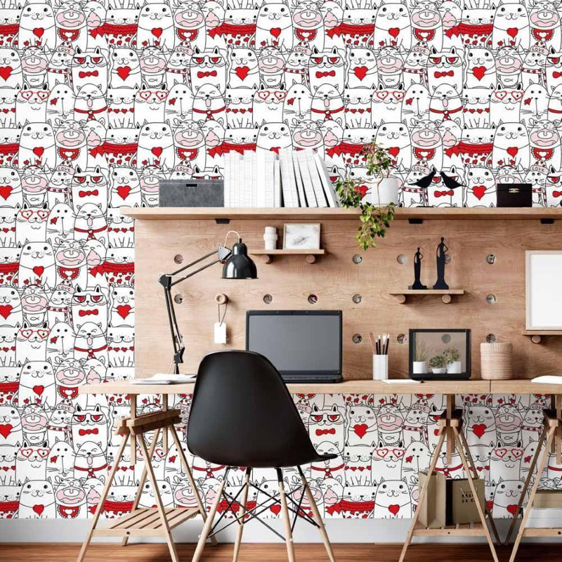 Rouleau de papier peint adhésif doux L 126 po x l 24 po