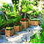 Teak Outdoor Square Planter Box-2078397828