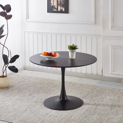Table tulipe noire 42,1 pouces pour 4 à 6 personnes