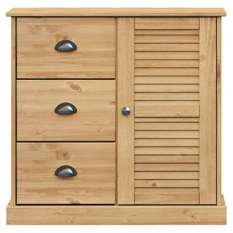 78cm Solid Wood Sideboard, Brown