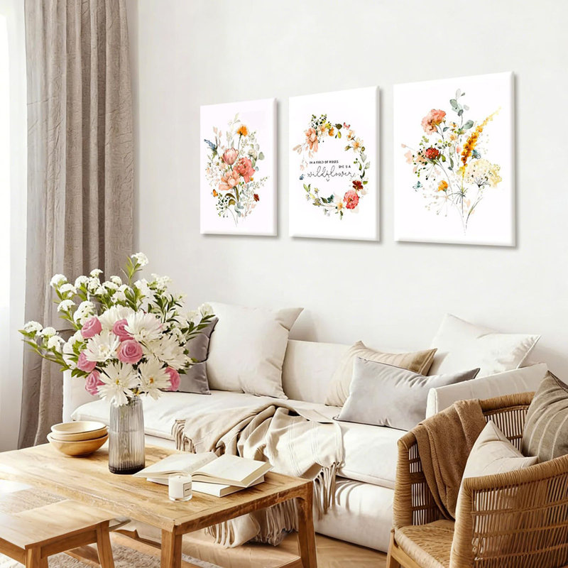 3 Piece Wrapped Canvas Wall Art