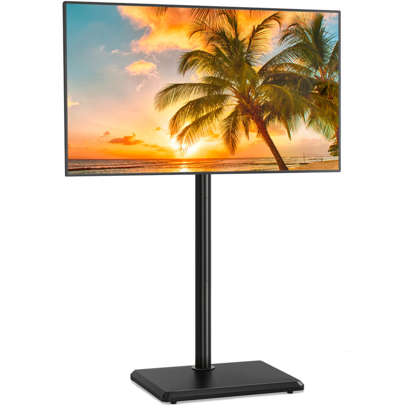  Swivel Floor TV Stand with Mount for 32-60 inch TVs up to 88 lbs, Black