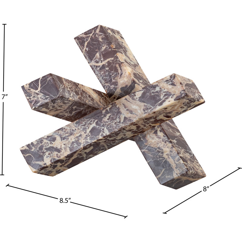 Stix Marble Decorative Object, Cherry
