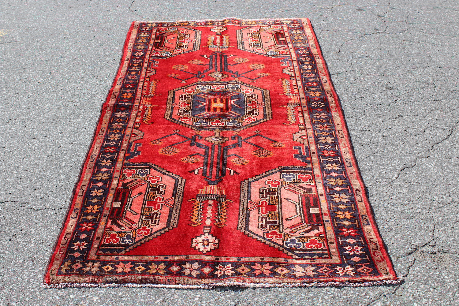 Foundry Select Red 3X7 Vintage Kazak Bohemian Rug - Wayfair Canada