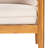 Terassi Outdoor Acacia Wood Sofa, Light Teak Finish With Beige Cushion