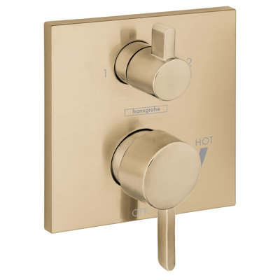 Ecostat Square Pressure Balance Shower Trim with Diverter Valve Trim Only