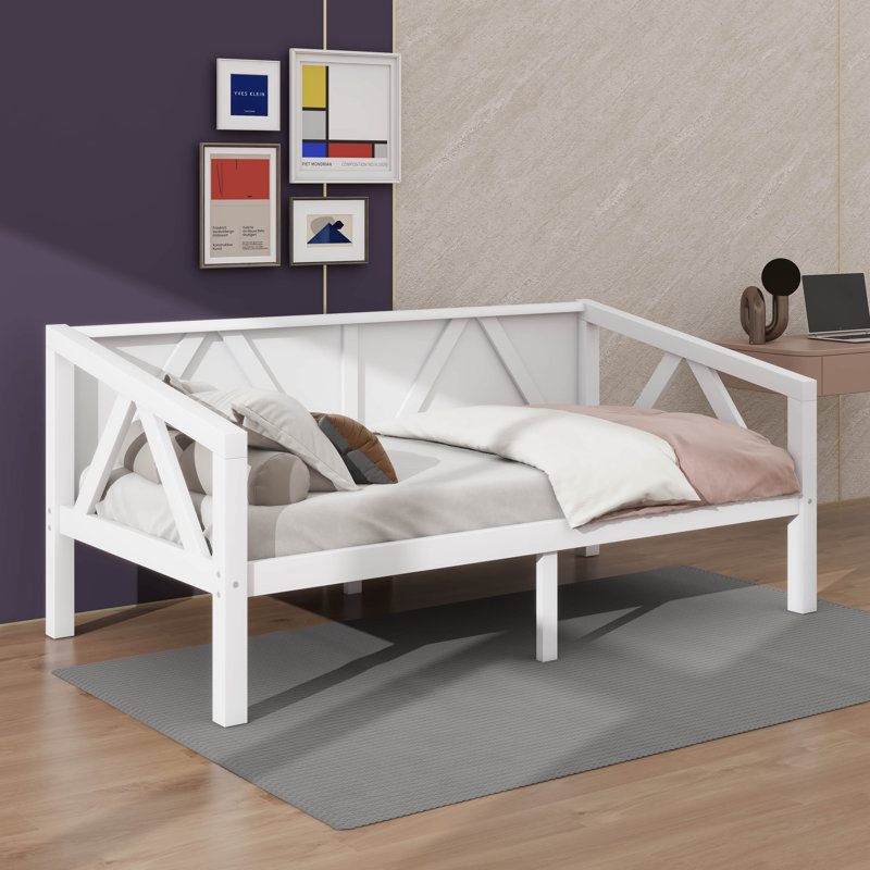 Contemporary Minimalist Daybed Design, White