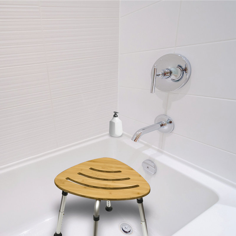 Chaise de douche en bambou