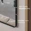 Miroir rectangulaire en métal noir 20 "x 30" Eviva Harmony-222337224