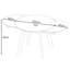 Glass Swivel Extending Dining Table-1954415480