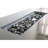 Smoked Glass Metal Rectangle Fire Pit