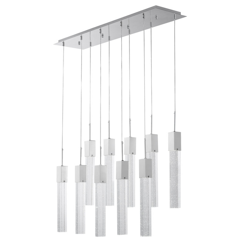 Lustre cylindrique à lumières DEL Hollar