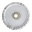 Lavabo vasque en céramique blanc et gris au-dessus du comptoir, facile à entretenir, surface lisse, lavabo rond de 4,63 pouces de hauteur pour comptoir de salle de bain, faible absorption d'eau, glacis à trois couches, largeur de 15,6 po