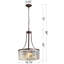 Lustre tambour en cristal 3 lumières Jeiri-1103869985