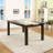 Eldric Dark Walnut Dining Table Seats 6