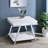 Rectangular End Table With Bottom Shelf