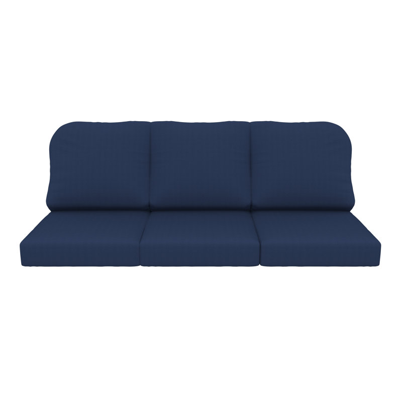 Outdoor Sunbrella® 3 Seater Sofa Cushions, Canvas Navy Sunbrella® Canvas