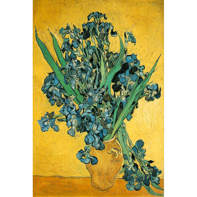 Buy Art for Less Officially Licensed Les Iris by Vincent Van Gogh Wrapped Canvas Decor, 18" H x 12" W x 1.5" D