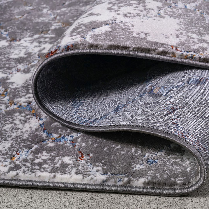 Tapis turc Chaiden-GRIS, Rectangle 8 pi x 10 pi 2 po
