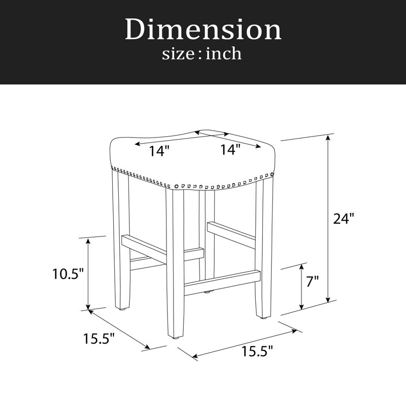 Upholstered Counter Height Bar Stool