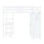 Lit mezzanine blanc avec garde-robe, bureau et tablettes - Maximisez le design de votre chambre-1379384995