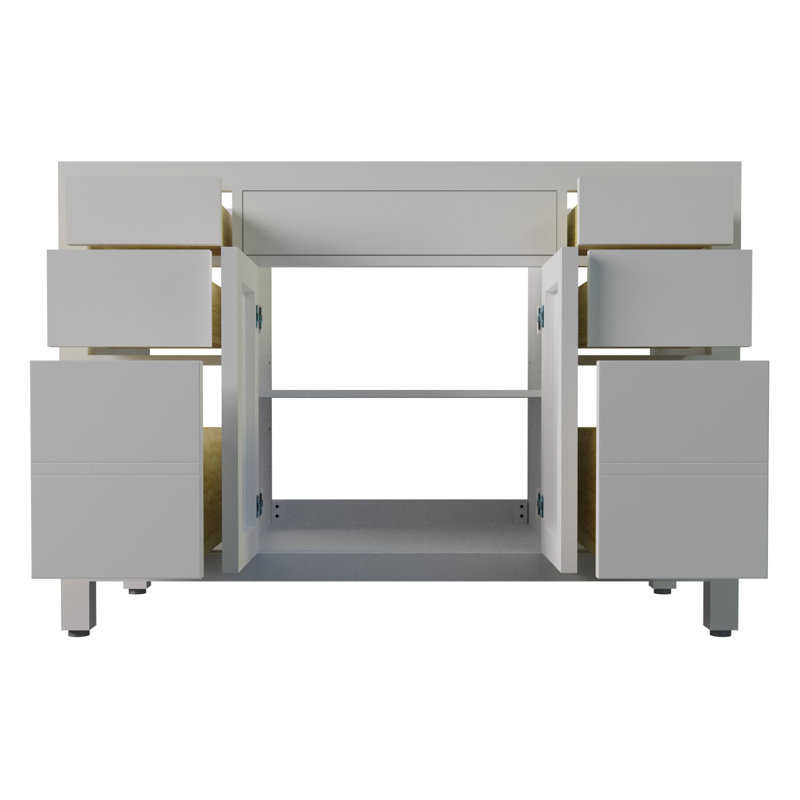 Dayton 48'' Single Bathroom Vanity Base Only, White